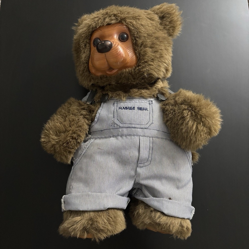 1989 Robert Raikes Bear Train Conductor Lionel 3696/10,000 Plush/Wooden Bear 15"